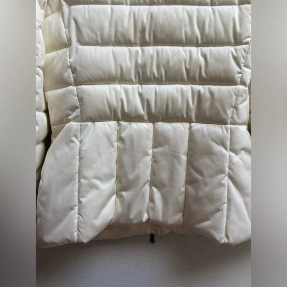 Geox Respira cream coloured puffer full zip jacket Sz 16 - Picture 5 of 13